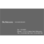 Ｈａｒｃｙの作品発表：名刺の作成と印刷：gray_white