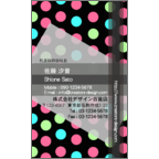 Ｇｅａｓｅｅｄの作品発表：名刺の作成と印刷：ドット（カラフル）