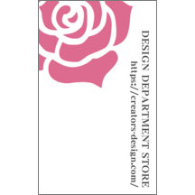 名刺作成｜エレガント_バラ_1｜6005