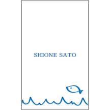 名刺作成｜イラスト_魚_1｜8408