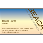 ａｔーｄｅｓｉｇｎの作品発表：名刺の作成と印刷：BEACH