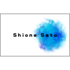 ａｔーｄｅｓｉｇｎの作品発表：名刺の作成と印刷：水彩風ペイント　ブルー