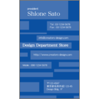 アイランダーズの作品発表：名刺の作成と印刷：パターン（ライン）