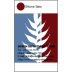 アイランダーズの作品発表：名刺の作成と印刷：トロピカルフラワー