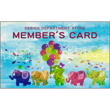 名刺作成｜ファンシー_ゾウ_2｜7055