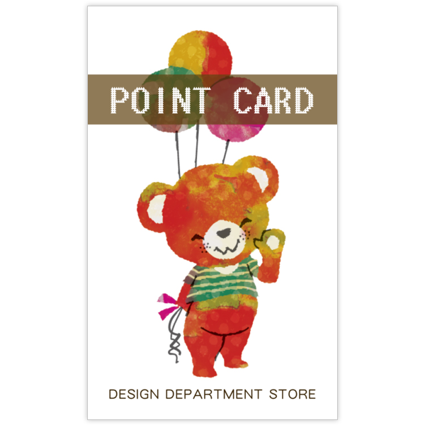 イラスト_クマ_13の名刺デザイン作成と印刷