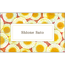 名刺作成｜ファンシー_デージー_2｜7600