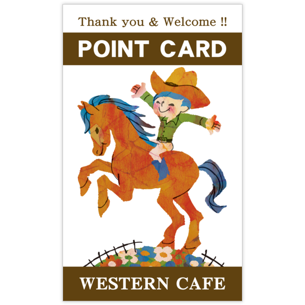 イラスト_馬_3の名刺デザイン作成と印刷