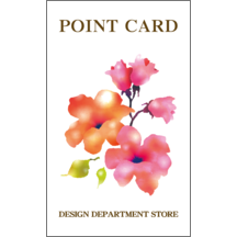 名刺作成｜イラスト_花_17｜8061