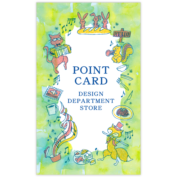 ファンシー_イラスト_25の名刺デザイン作成と印刷