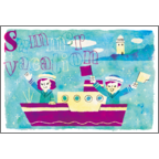 ワタナベの作品発表：はがき作成とDM印刷：サマーバケーション