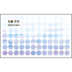 ワタナベの作品発表：名刺の作成と印刷：水彩dot_silence