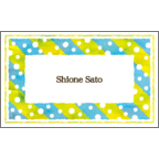 ワタナベの作品発表：名刺の作成と印刷：水彩dot_stripe