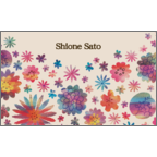 ワタナベの作品発表：名刺の作成と印刷：フラワー_natural