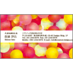 ワタナベの作品発表：名刺の作成と印刷：カラーボール