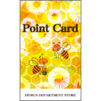 ワタナベの作品発表：名刺の作成と印刷：ミツバチマーチ(名刺)