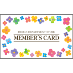 ワタナベの作品発表：名刺の作成と印刷：プチフラワーA