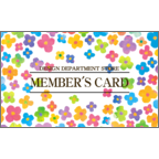 ワタナベの作品発表：名刺の作成と印刷：プチフラワーB