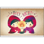 ワタナベの作品発表：はがき作成とDM印刷：聖なる夜に