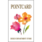 ワタナベの作品発表：名刺の作成と印刷：フラワーB