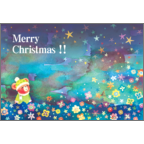 ワタナベの作品発表：はがき作成とDM印刷：星降る夜に