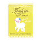 ワタナベの作品発表：名刺の作成と印刷：ヒツジちゃん