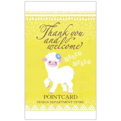 ワタナベのヒツジちゃんの名刺デザイン作成と印刷