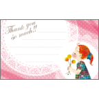 ワタナベの作品発表：名刺の作成と印刷：ガーリーピンク