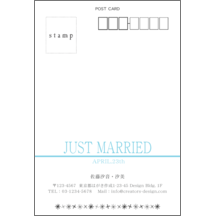 はがき・DM・ポストカードの作成：結婚_花嫁_02