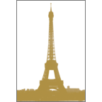 まるの作品発表：はがき作成とDM印刷：風景_エッフェル塔