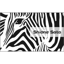 名刺作成｜柄_ゼブラ_4｜7188