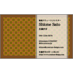 フリの作品発表：名刺の作成と印刷：かわいい模様