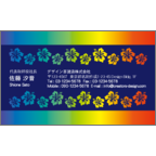 フォーヴァの作品発表：名刺の作成と印刷：カラフル・ハワイ1