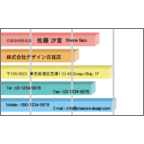 フォーヴァの作品発表：名刺の作成と印刷：ビジネス・グラフ1