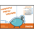 ＴＯＫＵＫＯの作品発表：その他：年賀２０２０（１）