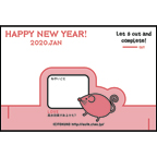 ＴＯＫＵＫＯの作品発表：その他：年賀２０２０（１０）