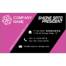 キッシーの作品発表：名刺の作成と印刷：斜め_ツートン_1