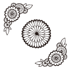 りえこの作品発表：その他：花文様フレーム