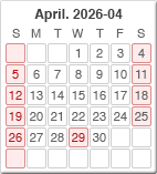 名刺の今月の出荷の日程表