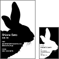 しながわデザイン室のスイート_ウサギ_4の名刺作成はカジュアルでポップなデザイン名刺